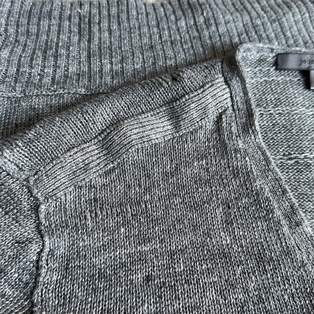 John Varvatos Men’s Linen/Cotton V-Neck Sweater - Picture 3 of 7